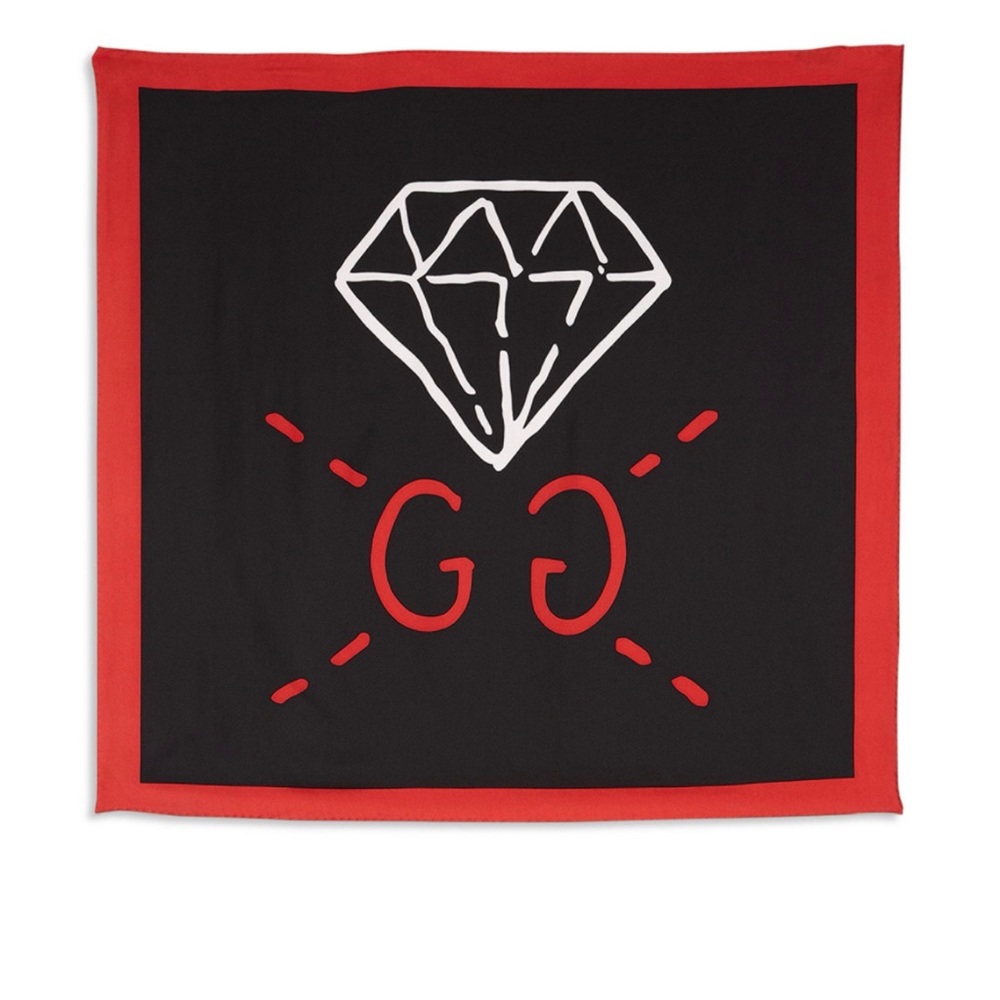 NWT GUCCI GHOST DIAMOND PRINT
